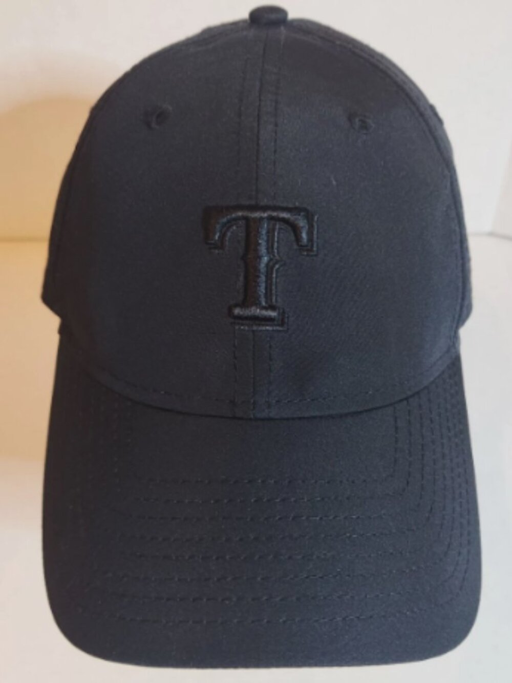 New Era Texas Rangers Triple Blackout Ponytail Hat 9TWENTY